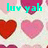 Pixelated heart pattern with cyan text overlays on a light background, featuring red and pink hearts in repeating