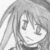 Anime-style character with long hair and closed eyes in grayscale, showing subtle facial expression changes across frames.