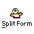Animated contact sheet showing 10 frames of a pixel art buddy icon with a character in yellow and red attire performing motion sequences against gray background.