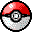 Pixel art of Pokémon characters and Poké Balls on gray background, featuring Pikachu, Mewtwo, Gyarados, Mew, Charizard, Jolteon, Vaporeon, Eevee, and a plant-like creature