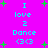 A static image with a bright pink background featuring cyan text and green star shapes arranged in a pattern