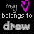 A static contact sheet showing two frames of a pixel art animation with text and heart symbols on black background.