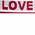 Red 'LOVE' text above a red line, pink 'PINK' text below the line, and two pink cat silhouettes at the bottom of the icon.