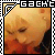 Pixelated portrait of a person with closed eyes, framed by a black-and-white checkered border with a filmstrip corner and 'GACHT' text at top.