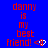 Blue background with red text reading 'danny is my best friend!' and a small white heart icon, displayed in multiple repeated