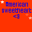 Red background with blue text reading "American sweetheart <8" repeated in a , surrounded by white and red stars