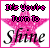 A 6-frame animated contact sheet showing a pink star with text "It's You're Turn To Shine" in pixelated and cursive fonts, where the top text alternates between black and white lettering across frames.