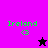 Pixelated green text 'Ireland' with '<3' below it on a purple background, featuring a black star and a pink star in different positions.