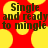 Red background with yellow circular shapes and dark brown text reading "Single and ready to mingle" in a pixelated font.