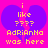 Pixelated text on a bright pink background with a purple heart shape, showing 'i like ???? AdrianNo was here' in yellow block letters.