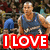 A pixelated image of a basketball player in a blue jersey with text overlays reading "I LOVE CARON" and "BUTLER".