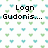 Pixelated text reads 'Logn Gudonis...' and 'i love u so' over a repeating pattern of green and blue heart shapes on white.