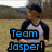 A person in a baseball-style shirt stands outdoors with text overlay changing color across four