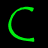Green pixelated text 'Crazy' in multiple styles on black background with gray rectangle, including stylized letters and exclamation marks.