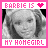 six pixelated images showing a woman's face with changing heart symbols above text reading "BARBIE IS MY HOME GIRL" on pink borders