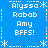 Blue background with white pixelated text and symbols arranged in a pattern, featuring repeated names and phrases