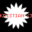 Four white starburst shapes on black background with red text 'KRISTIAN <3' partially visible across each shape.