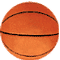 Three orange basketballs with black lines on a gray background, each showing different angles of the ball.