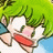 Pixelated anime-style character with green hair and red lips, next to black background with white text reading 'Anime IM' and 'com'