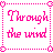 A static pixel art image with pink text arranged in a four-quadrant on white background, bordered by dotted lines and corner decorations