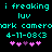 Pixelated cyan text and pink heart symbols on black background with repeated elements.