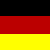 German flag stripes with pixelated text 'german for' and multiple 'Life' instances on yellow bands.