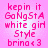 Pixelated pink text on a light pink background arranged in two vertical with identical content