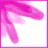 Animated sequence of pink brush strokes with handwritten text 'jushi' appearing and fading across frames.