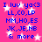 Pixelated blue text on pink background with white stars, repeating 'I luv ya<3' and other phrases across multiple