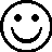 Three pixelated smiley faces with distinct expressions arranged in a , one face partially obscured by gray overlay