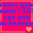 A pixelated image with blue text on a bright pink background, featuring repeated phrases and heart symbols in a