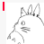 pixelated white rabbit-like characters with black outlines, some displaying red text and heart symbols above them