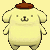 A light yellow cartoon dog with a brown beret stands in a of nine poses, each showing a different arm position against a pale yellow background