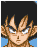 Pixelated character head with black hair and blue background showing multiple facial expressions including angry, surprised, crying, shouting, smiling, and closed eyes.