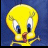 A 48x48 pixel cartoon character icon with yellow bird, blue background, and surrounding text elements including 'tweety', 'bird', 'i', and 'love' in a contact sheet layout.