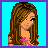 Pixelated character with long brown hair wearing pink bikini top, standing against cyan background with text "Cuter Than You!" below.