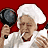 A pixelated chef in a white uniform and hat holds a frying pan against a red background, with text changing from "What's Your Name?" to "Chef Name .com".
