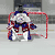 Animated sequence of a hockey goalie in red, white, and blue gear making saves inside a goal net on an ice rink.