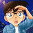 A pixelated anime-style character with brown hair and blue eyes in a blue jacket, next to stylized text on a black background.