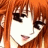 A 48x48 pixel animated buddy icon featuring a close-up of an anime-style character with orange hair and dark eyes on the left, paired with text reading "Anime IM" and "COM" on a black background to the right.
