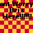 Red and yellow checkered background with repeated black text 'Bri's Here!!!!!!' in pixelated font, two identical copies side-by-side.