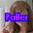 A four- shows a person with brown hair holding a phone, each displaying the name "Potter" in different colors