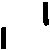 Black vertical bars of varying heights and widths on a light gray background, with some bars having small pixelated extensions at their bases.