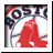 Static pixelated icon featuring red and blue elements with partial text, likely a sports team logo or mascot representation.