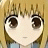 A 48x48 pixel animated buddy icon featuring a cartoon anime-style character with blonde hair and brown eyes on the left, paired with text reading "Anime IM" and "COM" on a black background to the right.