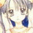 A 48x48 pixel buddy icon featuring a split composition with an anime-style character on the left and text elements on the right, displayed as part of a contact sheet.