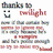A collage of five distinct Twilight-themed images arranged in a , featuring characters and text from the franchise
