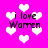 Pixelated pink background with white heart shapes and repeated text "i love Warren" in black pixel font.