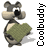 Animated contact sheet of a cartoon mouse holding a green heart across six frames with vertical "Coolbuddy" text on the right side.