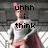 A pixelated image of a character with pink hair and red eyes wearing a gray outfit, standing against a zigzag-patterned background.